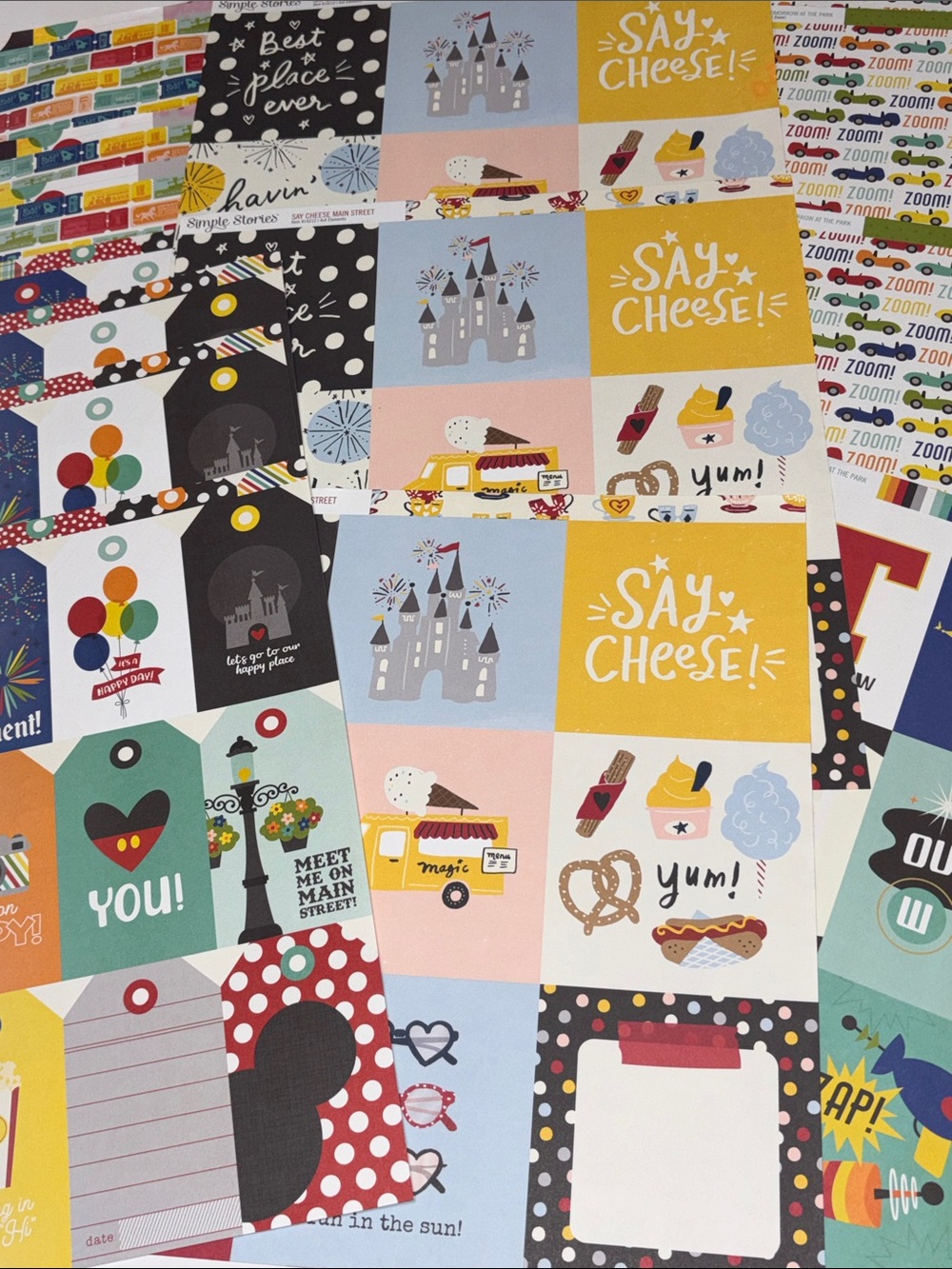 Disney Scrapbook Paper Simple Stories Disney World Paper